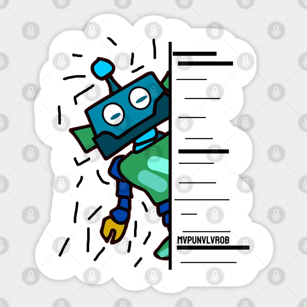 Hide Robots Sticker by Mapunalajim
